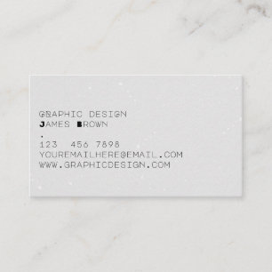 Carte De Visite Gris Moderne Typographique Simple