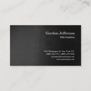 Carte De Visite Gris Motif Professionnel Simple Moderne Simple