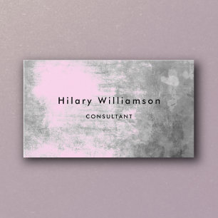 Carte De Visite Gris Pastel Gris Gris Rose Grunge Texture Feminine