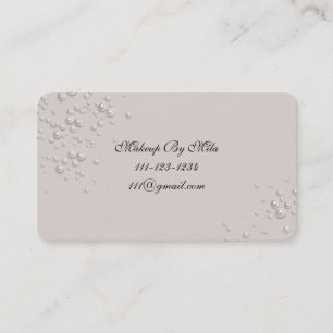 carte de visite gris perle