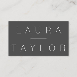 Carte De Visite Gris professionnel