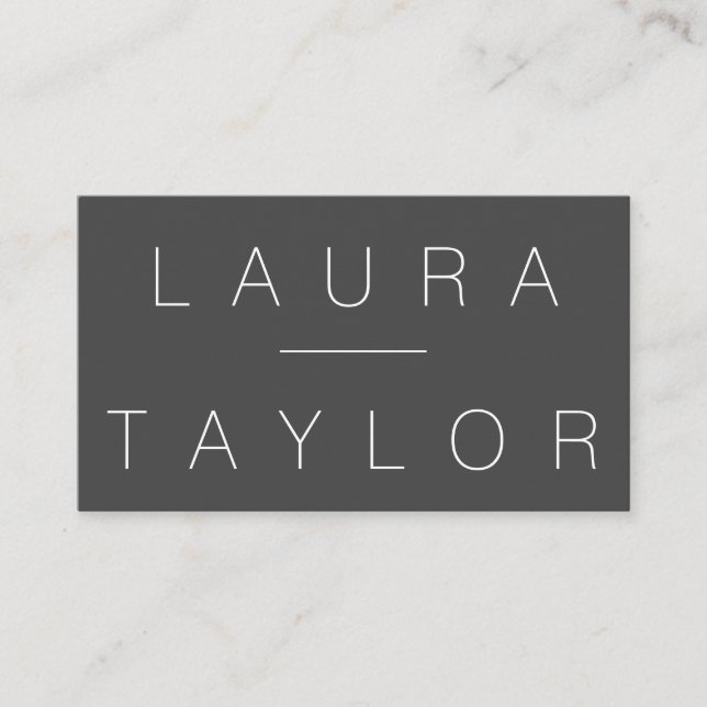 Carte De Visite Gris professionnel (Devant)