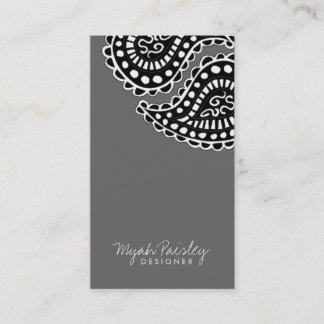 Carte De Visite Gris solide de 311 Myah Paisley