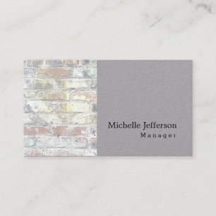 Carte De Visite Gris Unique Design Mur Moderne Simple