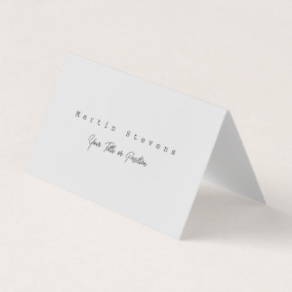 Carte De Visite Gris unique moderne minimaliste simple