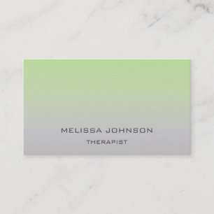 Carte De Visite Gris vert d'Ombre de divan de thérapeute de