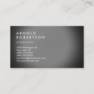 Carte de visite grise simple moderne tendance