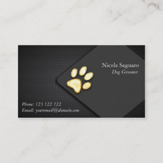 Carte De Visite Groomer d'entraîneur de chien