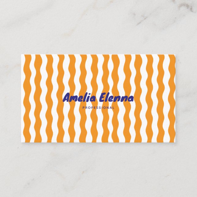 Carte De Visite groovy funky soft business card (Devant)