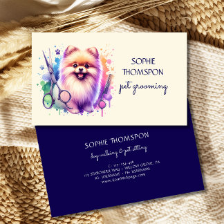 Carte De Visite Grossissement de chiens et d'animaux