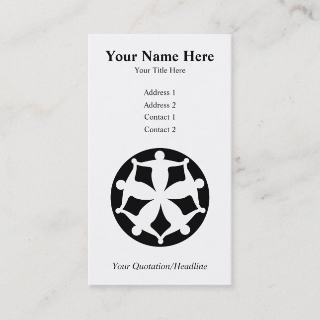 Carte De Visite Groupe communautaire (Devant)