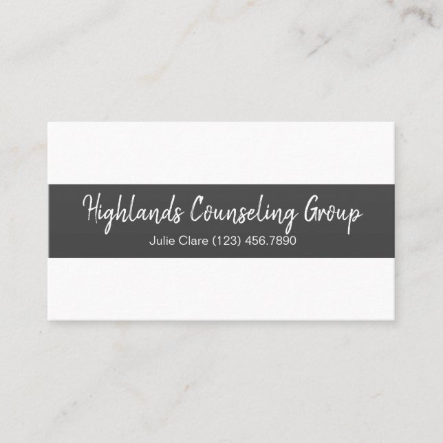 Carte De Visite Groupe de conseil professionnel Coach de vie, (Devant)
