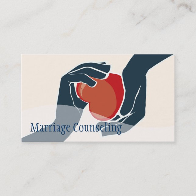 Carte De Visite Groupe de counseling sur le mariage Vie Coach Thér (Devant)