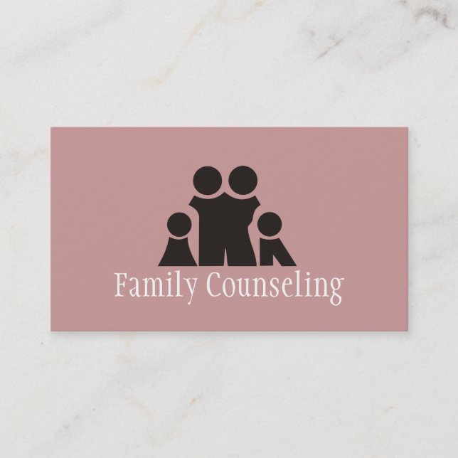 Carte De Visite Groupe de counselling familial Vie Coach Thérapie (Devant)