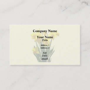 Carte De Visite Groupe de jonquilles jaunes