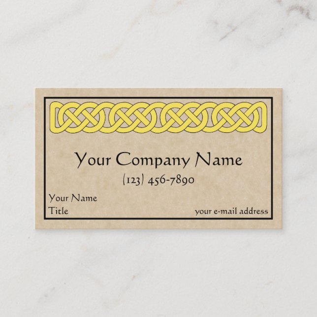 Carte De Visite Groupe de nouage celtique (Devant)