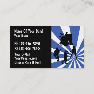 Carte de visite groupe de rock