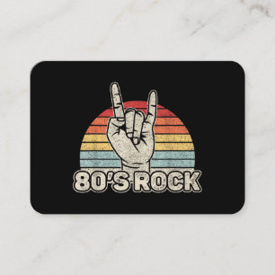 Carte De Visite Groupe de Rock Rétro Vintage 80's