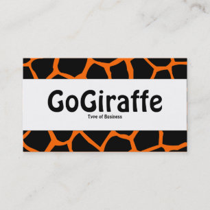 Carte De Visite Groupe du milieu - GoGiraffe - Orange FF6600