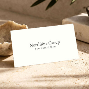 Carte De Visite Groupe Immobilier Élégant Luxe Moderne Marque 