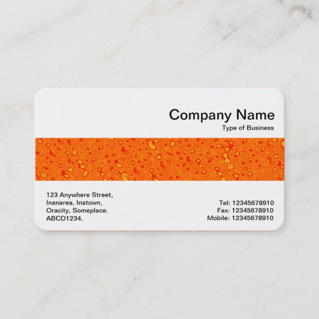 Carte De Visite Groupe moyen - Alien Orange (Devant)