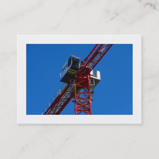 Carte De Visite Grue à tour (Devant)