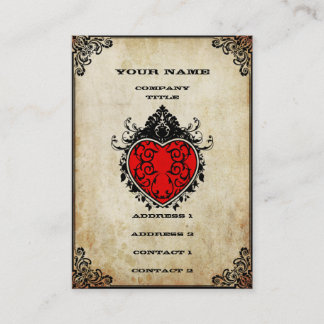 Carte De Visite Grunge Ace of Hearts