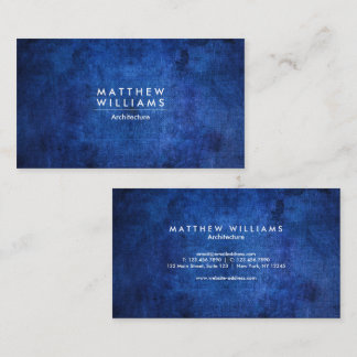 Carte De Visite Grunge bleu texture