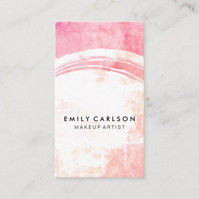 Carte De Visite Grunge coloré moderne (Devant)