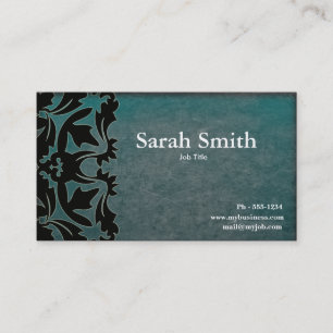 Carte de visite grunge de damassé