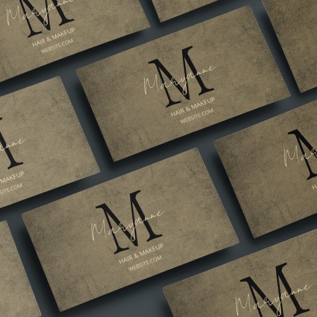 Carte De Visite Grunge désorganisé simple (Créateur téléchargé)