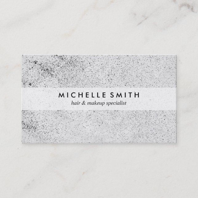 Carte De Visite Grunge Élégant (Devant)