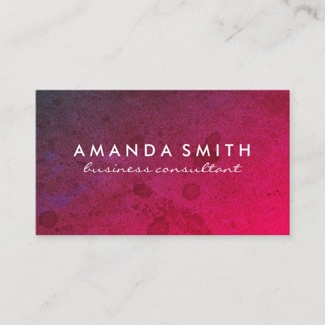 Carte De Visite Grunge Gras (Devant)