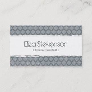 Carte de visite grunge gris de consultant en