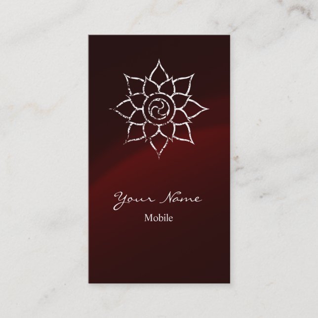 Carte De Visite Grunge Mandala (Devant)