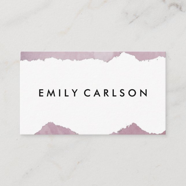 Carte De Visite Grunge moderne (Devant)