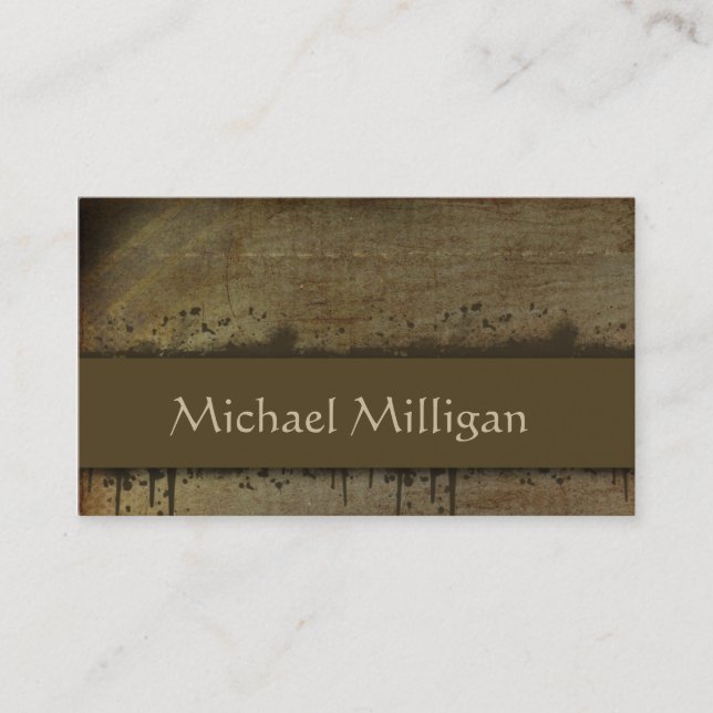 Carte de visite grunge texturisé (Devant)