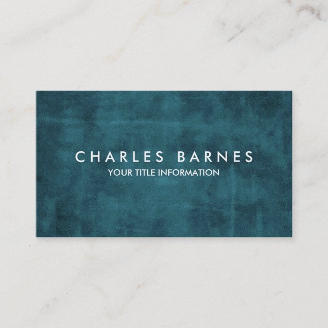 Carte de visite Grunge turquoise (Devant)