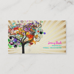 Carte De Visite ♥♥♥♥ grunge vintage de trimmers d'arbre de