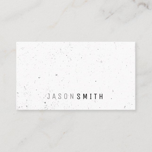 Carte De Visite Grunge Vintage Speckled (Devant)