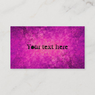 Carte De Visite Grungy punk violet et rose chaud taille standard