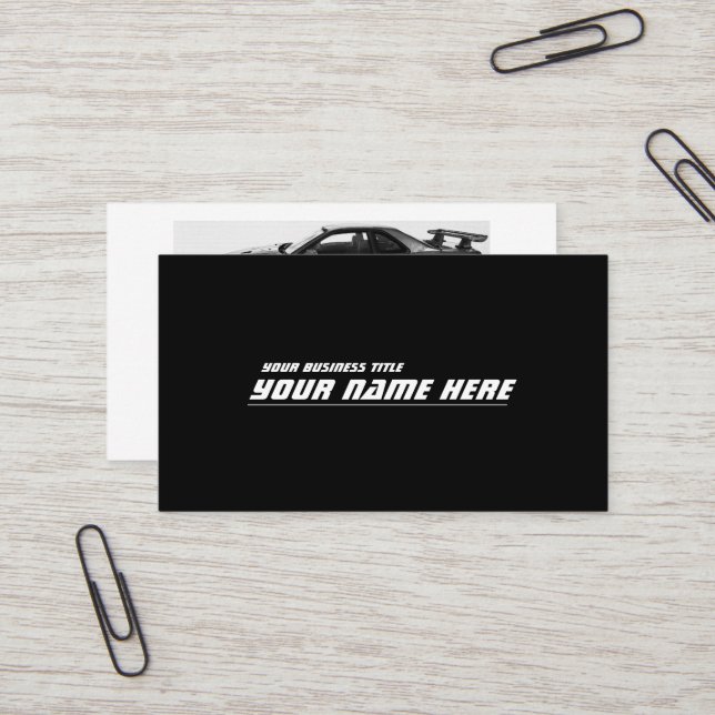 CARTE DE VISITE GT-R BNR34 (Devant/Arrière en situation)