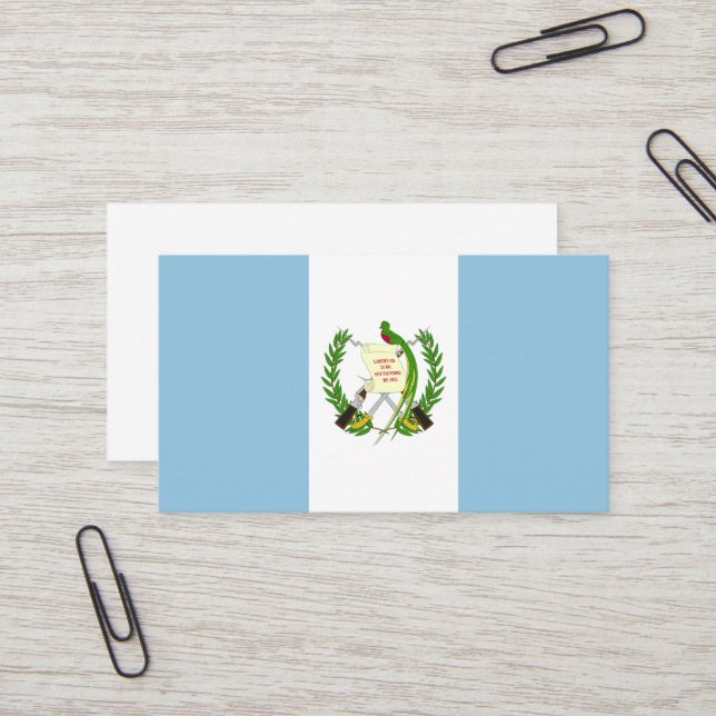 Carte De Visite Guatemala (Devant/Arrière en situation)