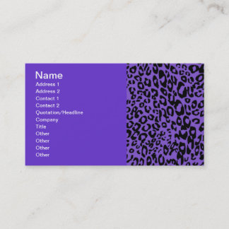 Carte De Visite guépard pourpre