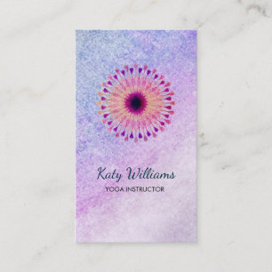 Carte De Visite Guérison d'aquarelle de fleur de Lotus