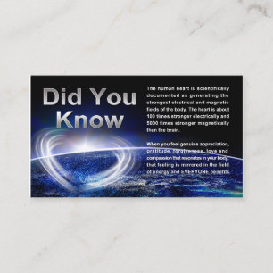 Carte De Visite Guérison global