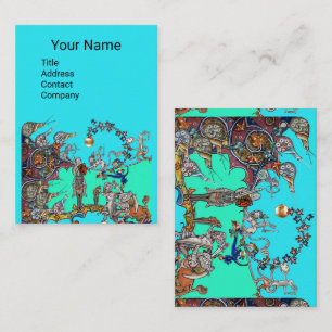 CARTE DE VISITE GUERRE BESTIAIRE MÉDIÉVALE, CHEVALIERS, ESPACES GÉ