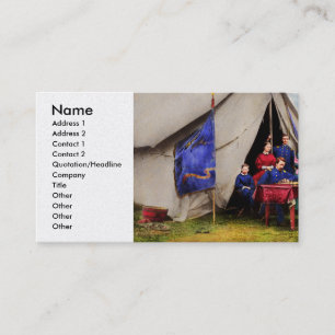 Carte De Visite Guerre de Sécession - Jeu d'échecs de la guerre ci