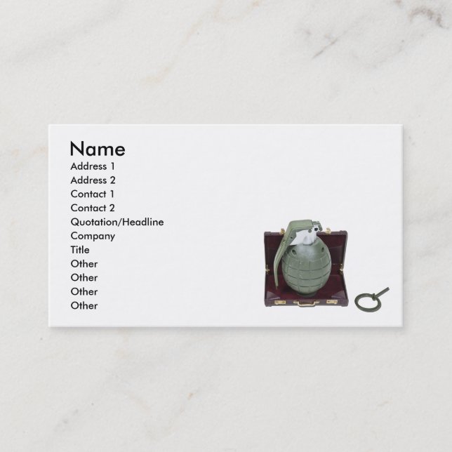 Carte De Visite GuerrillaMarketing102410, nom, adresse 1, Addr… (Devant)