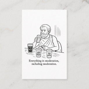Carte De Visite Guide d'Aristote à la modération